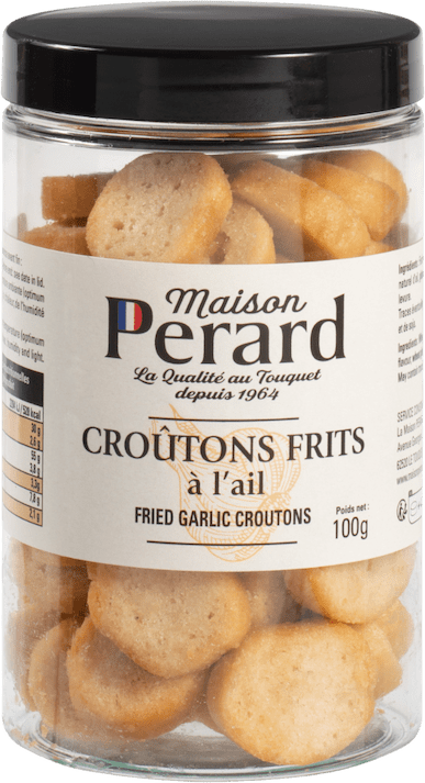 Garlic fried croutons