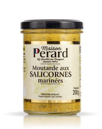 Moutarde aux salicornes marinées