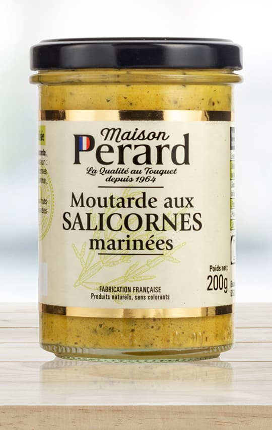 Moutarde aux salicornes marinées